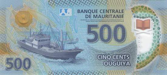 Mauretanien p25b 500 Ouguiya 2020